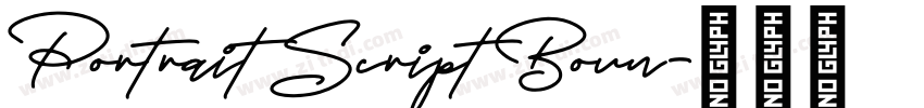 Portrait Script Boun字体转换